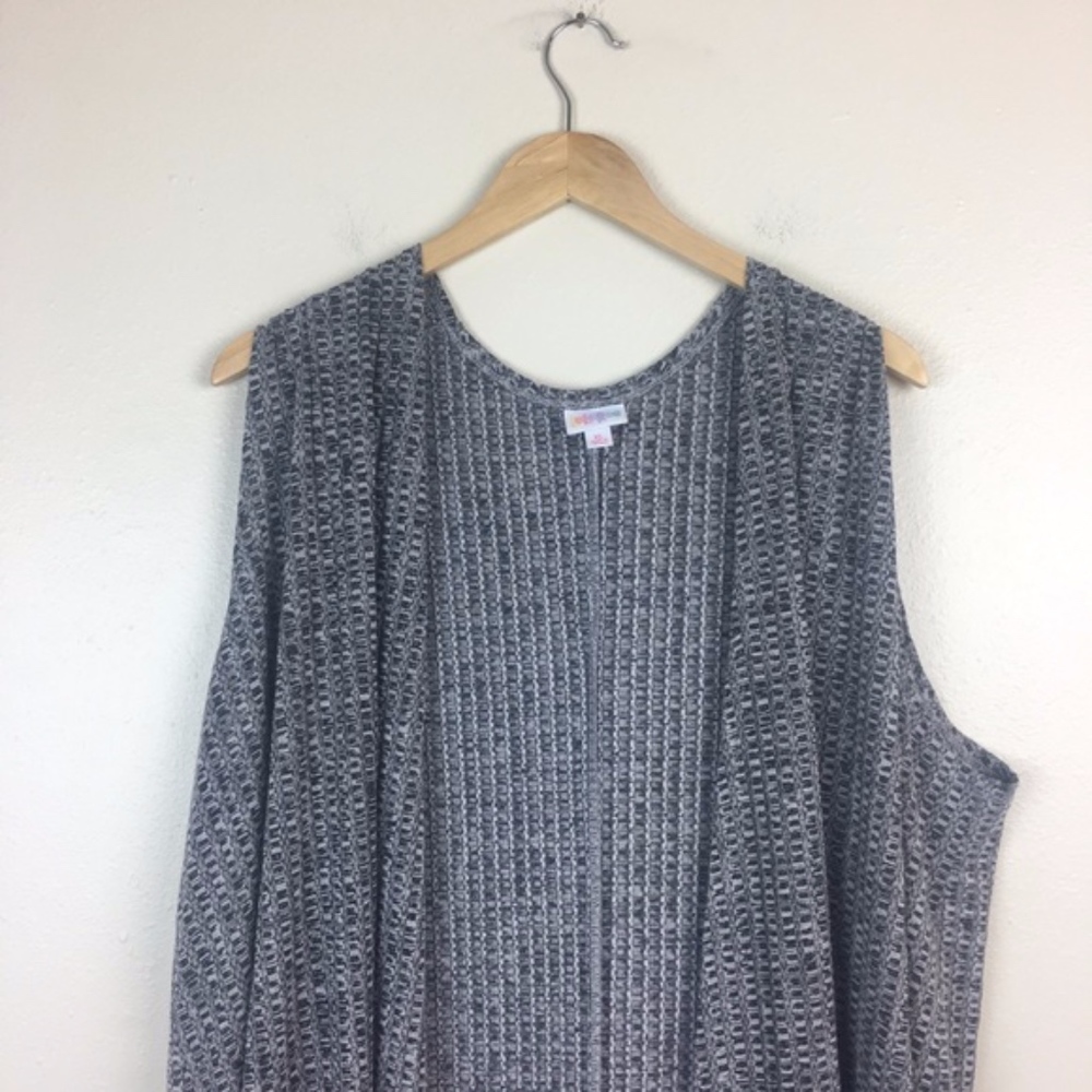 LuLaRoe Blue Gray Joy Women's Duster XL